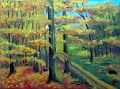 Herbstlicher Wald Acryl 20x30