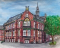 Winsener Rathaus Mischtechnik 40x50